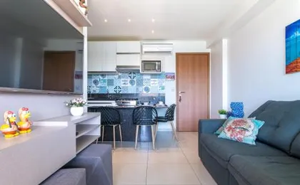 Flat 2 quartos em Porto, Cupe Beach Living (pé na areia).