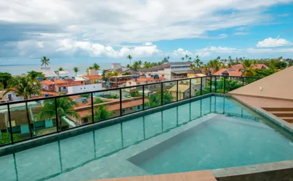 Apto a 110m Da Praia, Rooftop Com Piscina & Sauna Em Porto de Galinhas