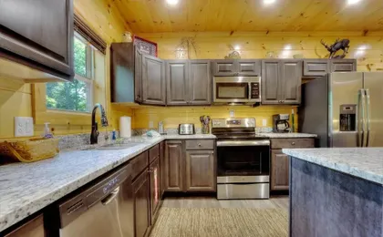 Luxury 5bed/6ba Cabin: Theater, Pool Room, Hottub!