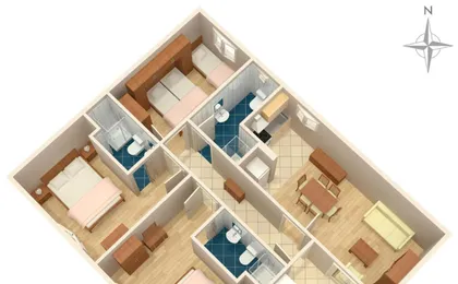 Apartments with Parking Space Makarska - 6784