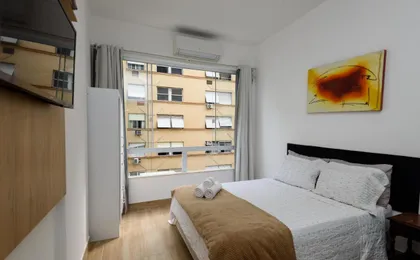 Apartamento Copacabana Vista Mar, Quadra Da Praia.