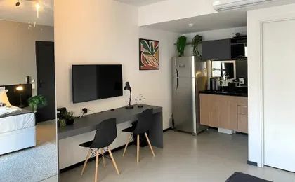 Moderno com AC academia 24h e rooftop
