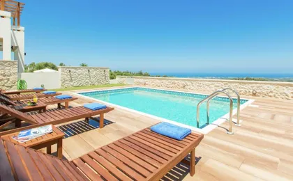 Villa with Private Pool Near Sea & Arkadi Monastery on Nw Coast
