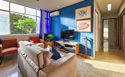 Apto com 3 Quartos Ar e Wi-fi a 100m da Praia