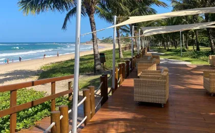 Flat Com Jardim Privativo a Beira Mar de Muro Alto