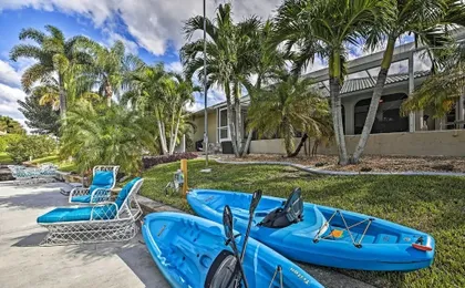 Canal Waterfront Home With Private Pool & Dock!