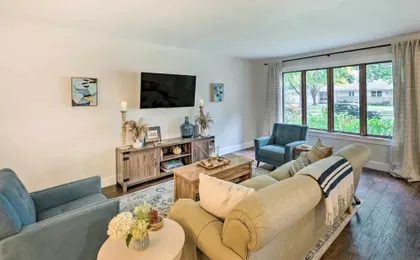 Airy Cottage Close to Rock Lake w/ Fire Pit!