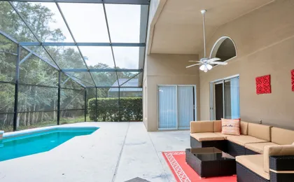 Stylish Retreat With a Private, Heated Pool, Central AC, & Garage Game Room