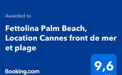 Fettolina Palm Beach, Location Cannes front de mer et plage